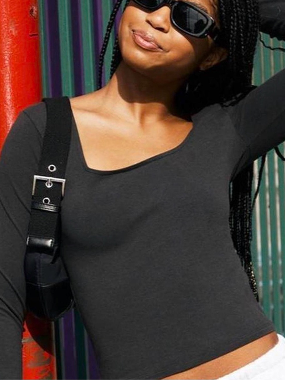 John Galt, small, long sleeve black shirt